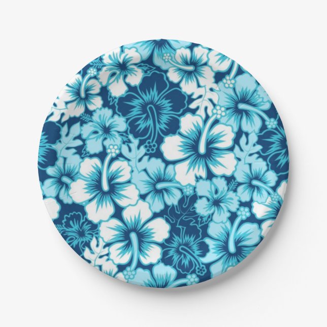 Flower pattern paper plates (Front)
