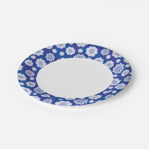 flower pattern paper plates