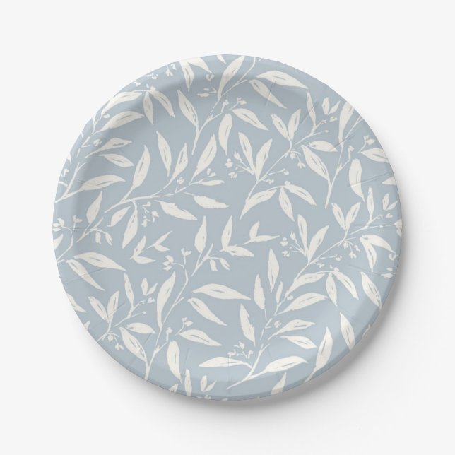 Flower pattern paper plates (Front)
