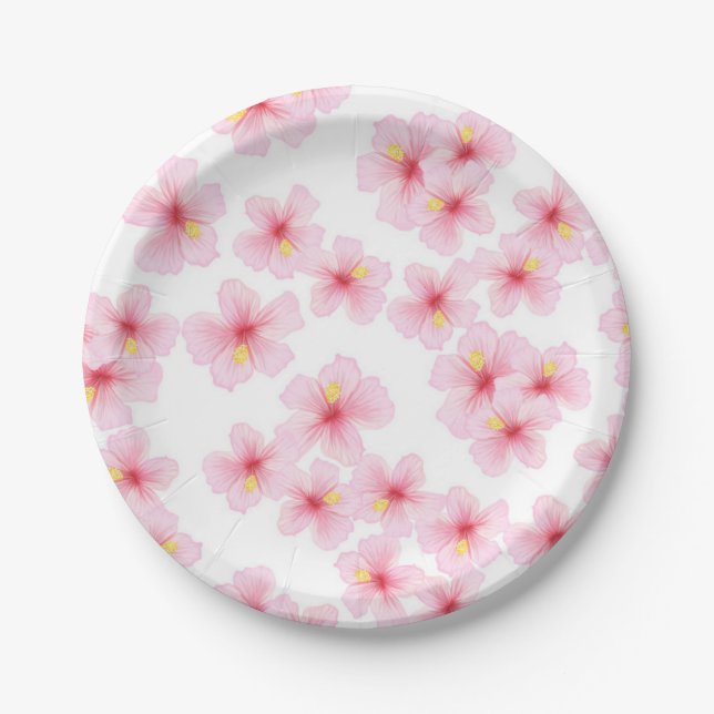 Flower pattern paper plates (Front)