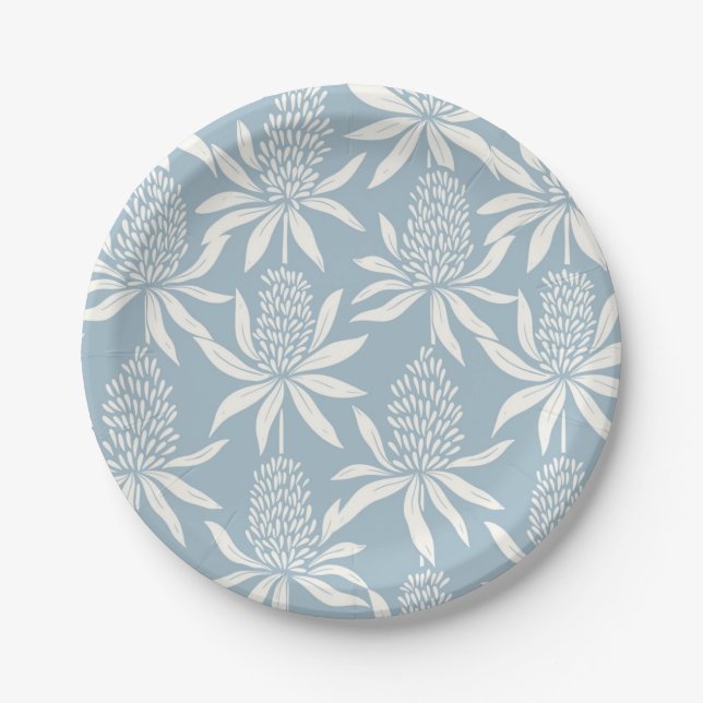 Flower pattern paper plates (Front)