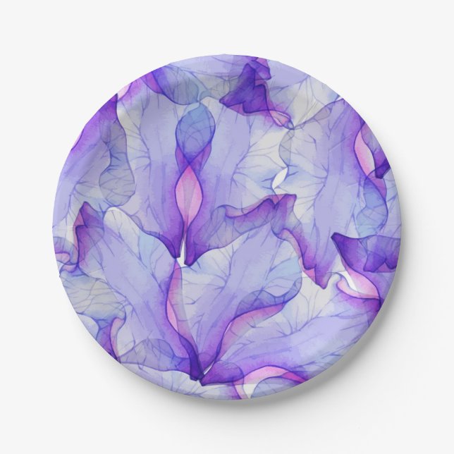 Flower pattern paper plates (Front)
