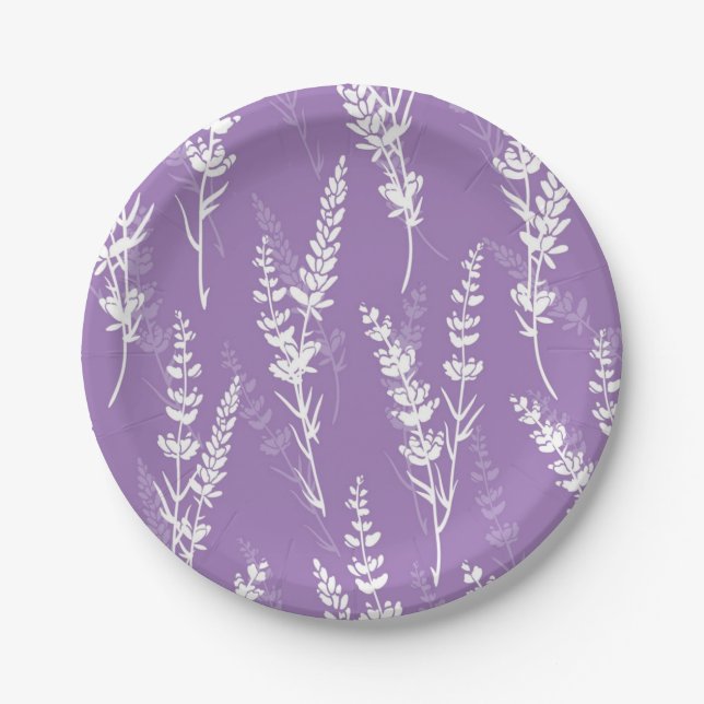Flower pattern paper plates (Front)
