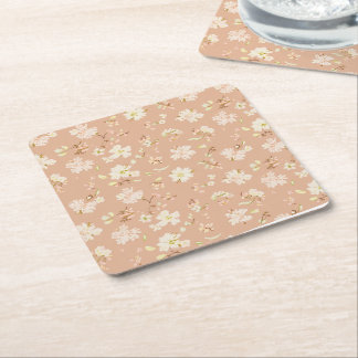 Flower Pattern Papper Coaster