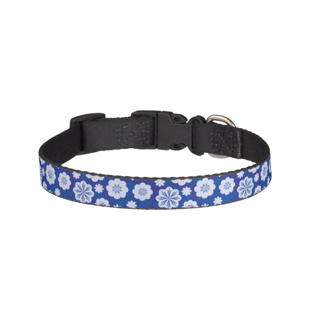 flower pattern pet collar (Front)
