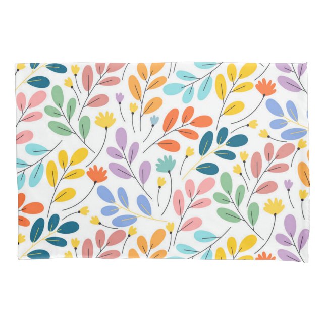 Flower pattern pillow case (Front)