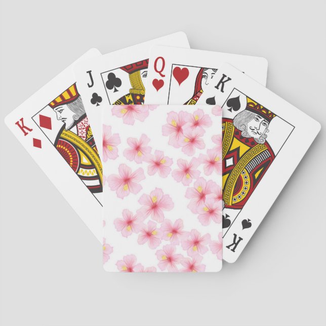 Flower pattern poker cards (Back)