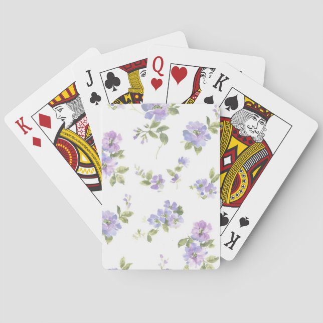 Flower pattern poker cards (Back)