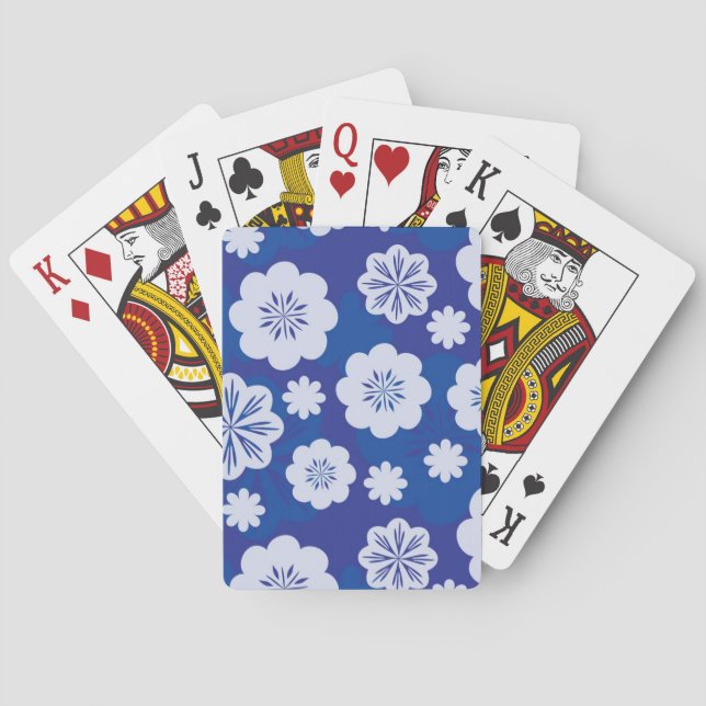 flower pattern poker cards (Back)