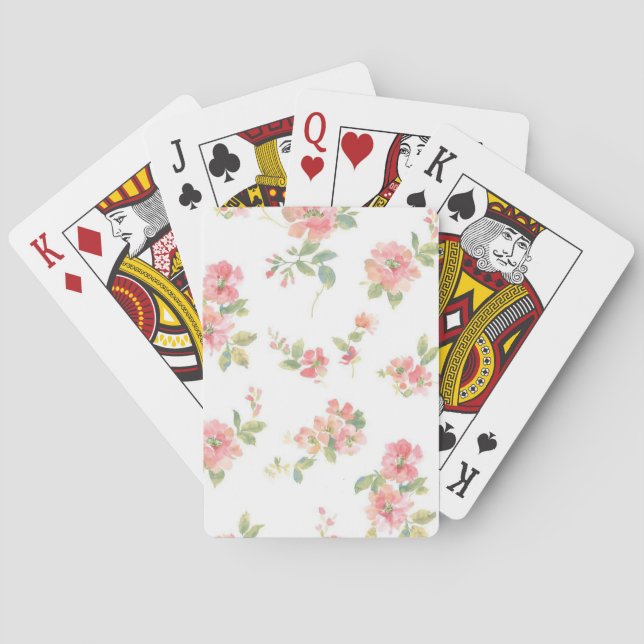 Flower pattern poker cards (Back)