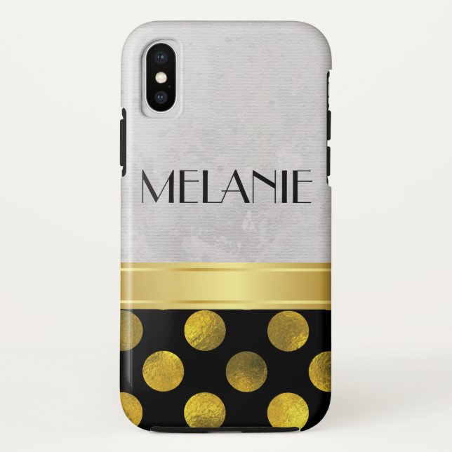 Flower Pattern Polka Dots Pattern Case-Mate iPhone Case (Back)