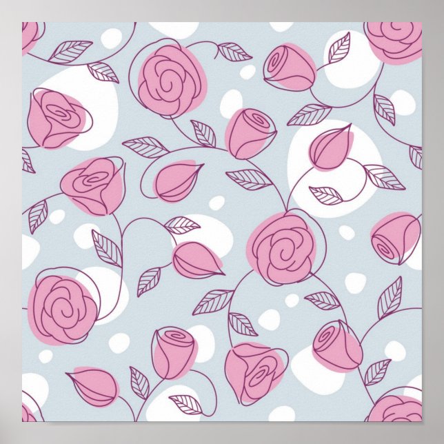 Flower pattern poster (Front)