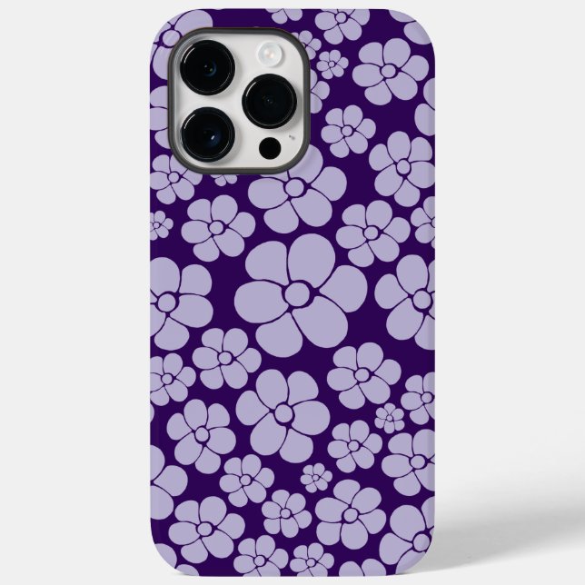 Flower Pattern - Purple Case-Mate iPhone Case (Back)