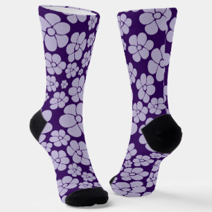 Flower Pattern - Purple Socks