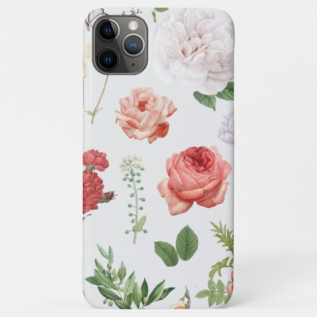Flower Pattern, Rose Case-Mate iPhone Case (Back)