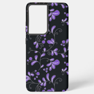 Flower pattern samsung galaxy s21 ultra case