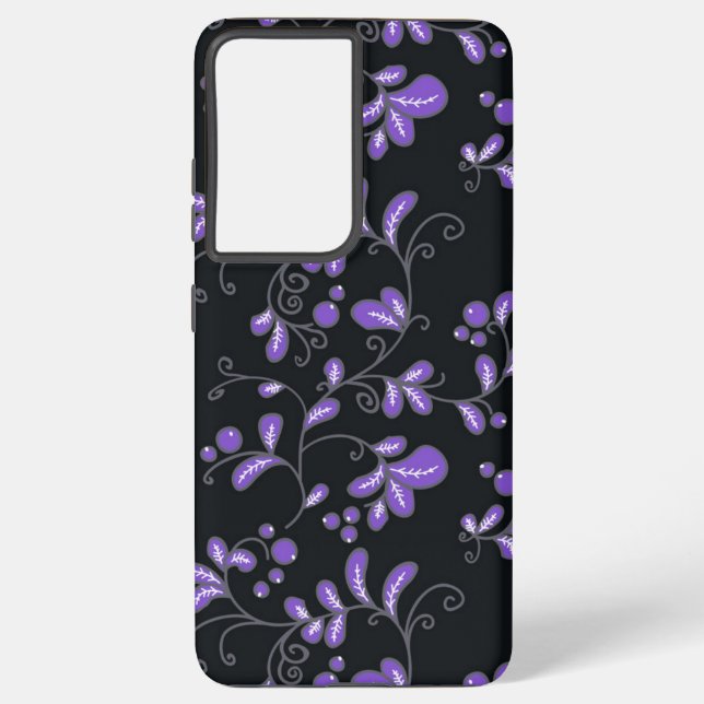 Flower pattern samsung galaxy case (Back)