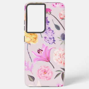 Flower pattern samsung galaxy s21 ultra case