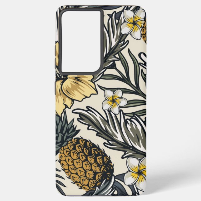 Flower pattern samsung galaxy case (Back)
