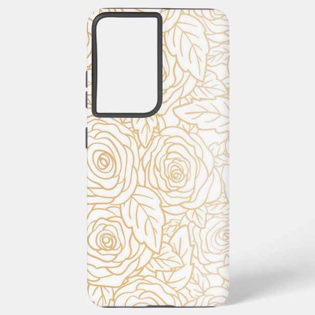 Flower pattern samsung galaxy case (Back)