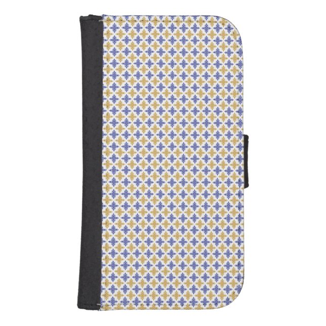 Flower Pattern Samsung Galaxy Wallet Case (Front)