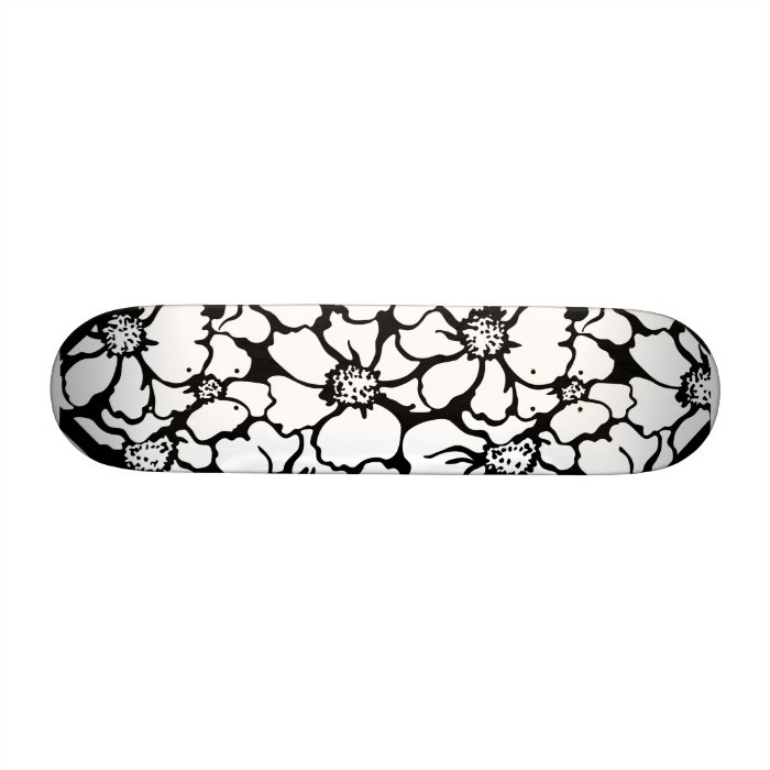 flower pattern skateboard