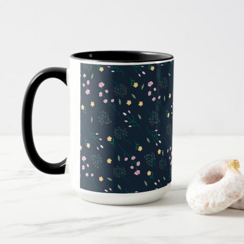 Flower Pattern Spring Floral Combo Mug