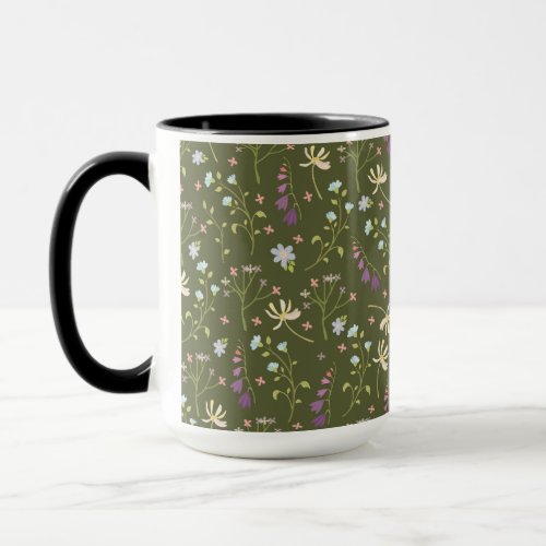 Flower Pattern Spring Floral Combo Mug