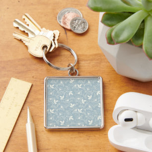 Flower Pattern Spring Floral Keychain
