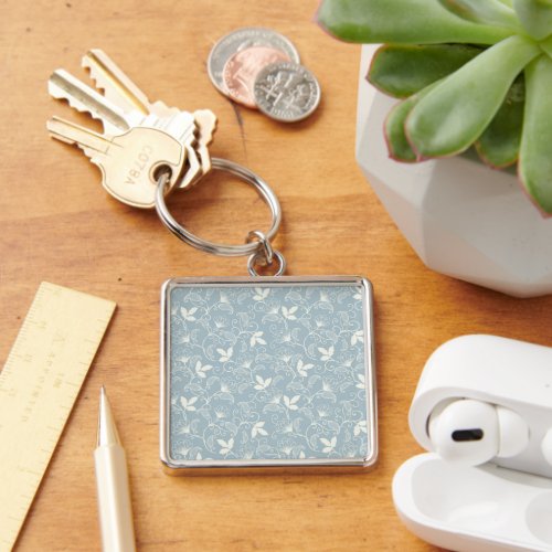 Flower Pattern Spring Floral Keychain