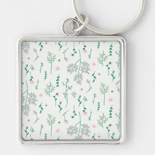 Flower Pattern Spring Floral Keychain