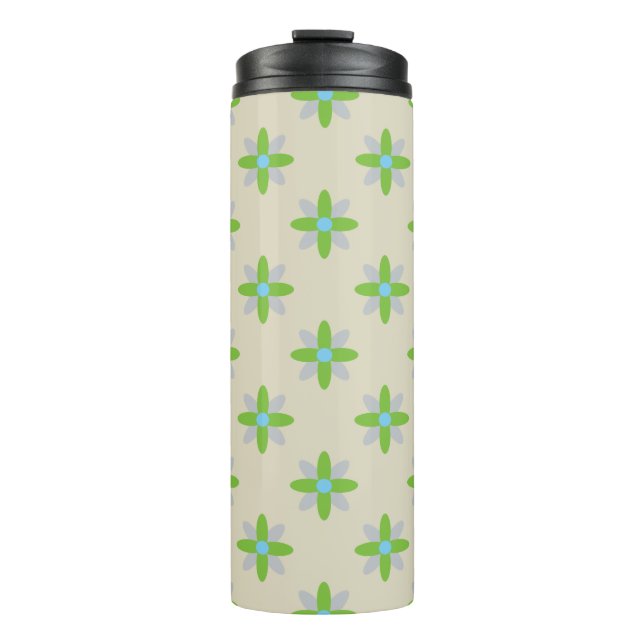 Flower Pattern Thermal Tumbler (Front)