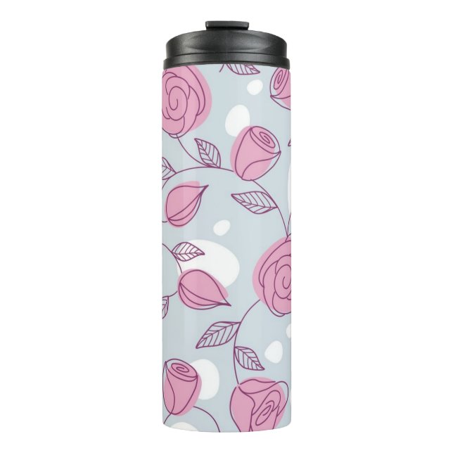 Flower pattern thermal tumbler (Front)