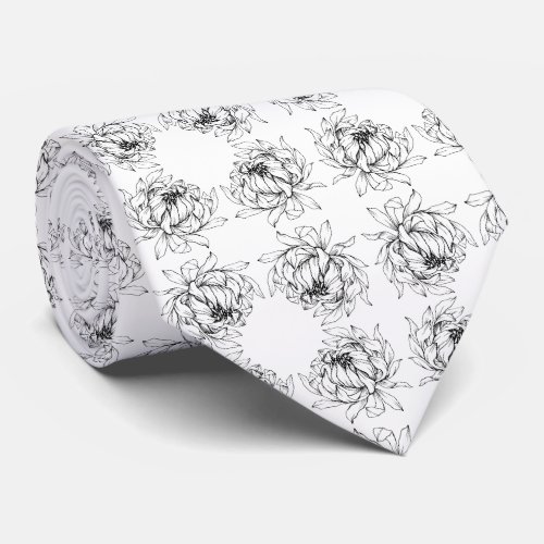 flower pattern tie