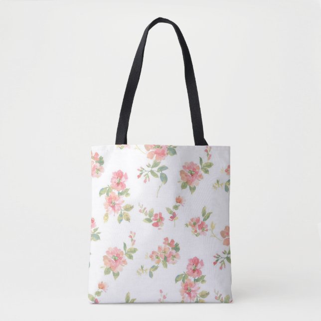 Flower pattern tote bag (Front)