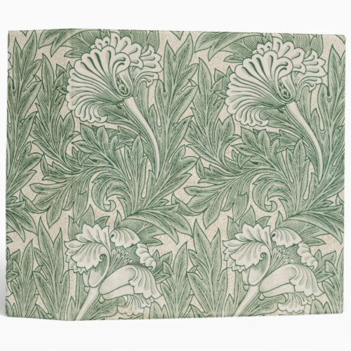 Flower Pattern William Morris 3 Ring Binder