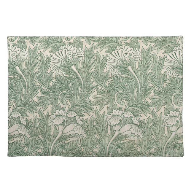 Flower Pattern, William Morris Cloth Placemat (Front)