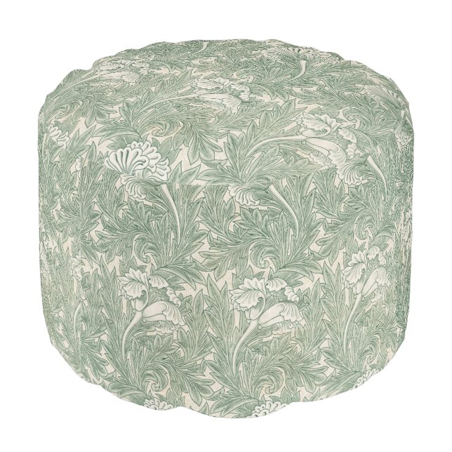 Flower Pattern, William Morris Pouf (Angled Back)