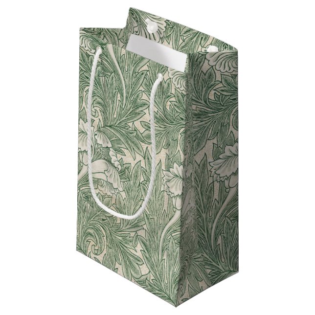 Flower Pattern, William Morris Small Gift Bag (Front Angled)