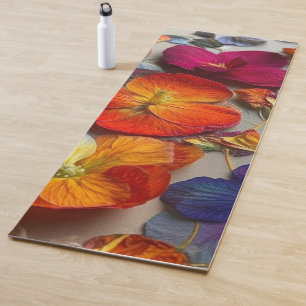Flower Pattern Yoga Mat