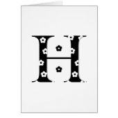 flower Patterned Letter H (Front)