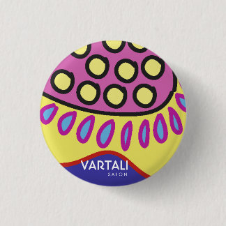 Flower Patterns Vartali Round Button