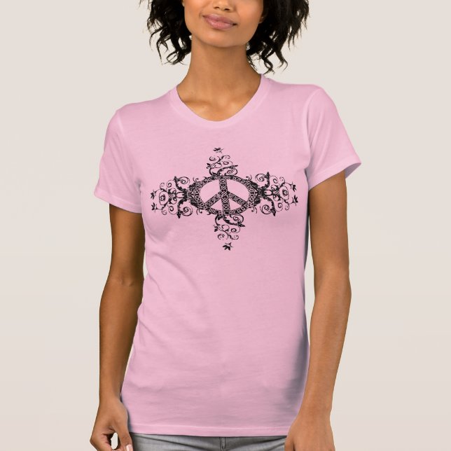 flower peace celtic T-Shirt (Front)