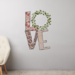 Flower Peace Sign Living Room Wall  Wall Decal at Zazzle