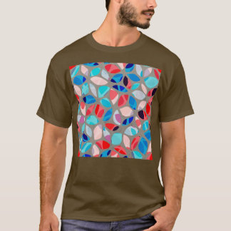 Flower Petals Colorful Pattern T-Shirt