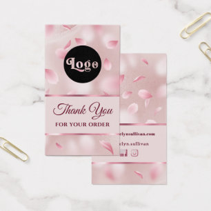 Flower Petals Faux Foil Package Insert
