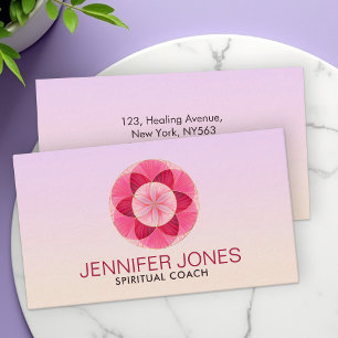 Flower Petals - seed of life Business Card