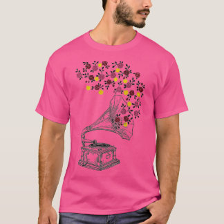 Flower phonograph  T-Shirt