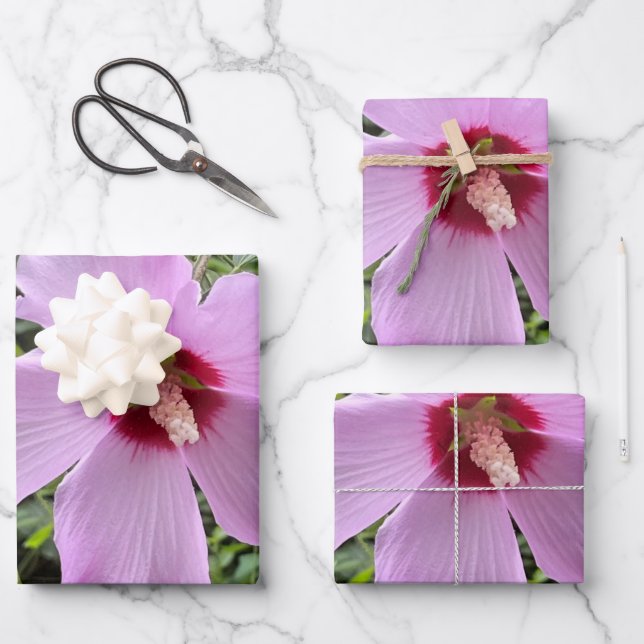 Flower Photo Wrapping Paper Sheets (Front)