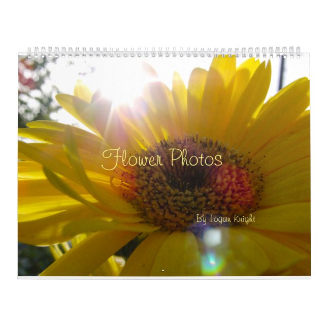 Flower Photographs for Anytime Calendar (Cover)